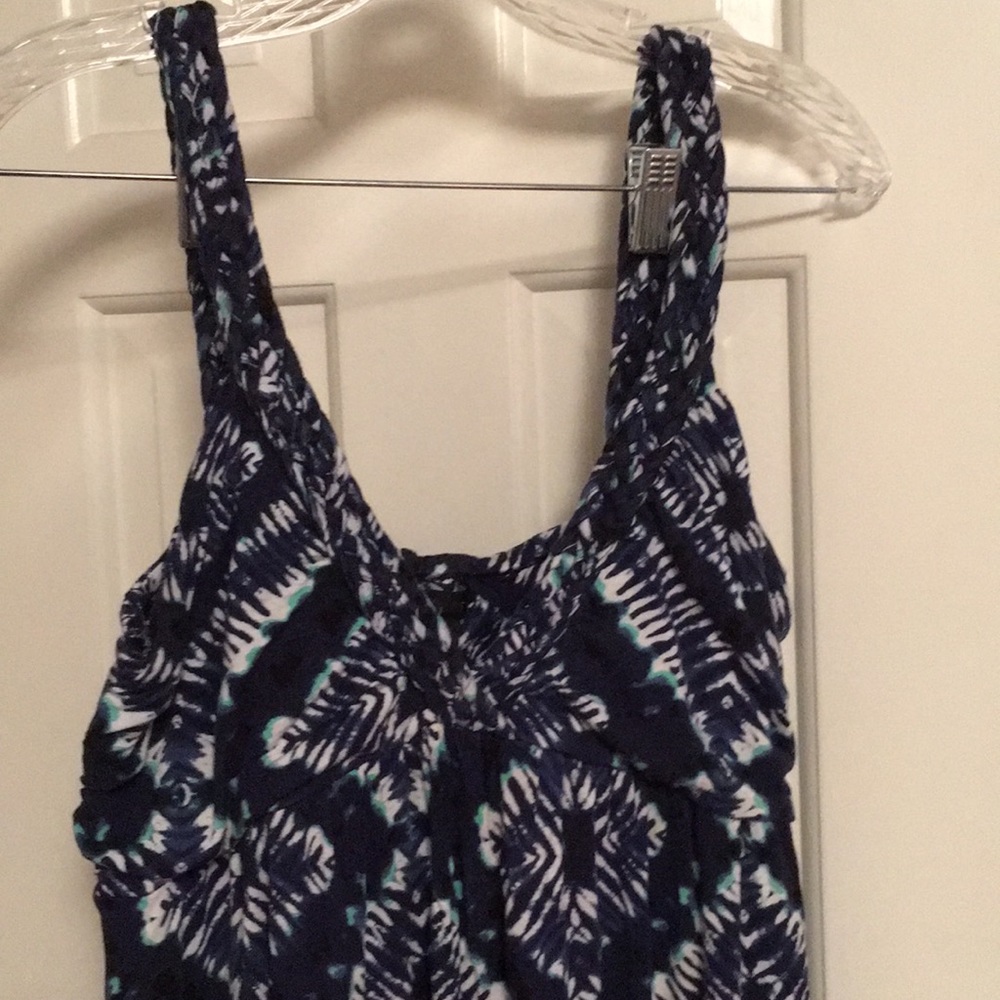 Design History Maxi Dress Navy Tye Dye Size XL